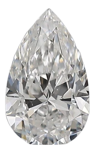 0.3 Carat E VS2 Pear Natural Diamond