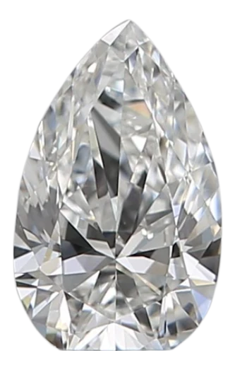 0.31 Carat F VVS2 Pear Natural Diamond