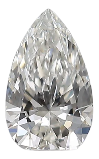 0.32 Carat H VVS2 Pear Natural Diamond