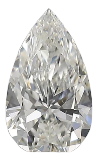0.35 Carat H SI1 Pear Natural Diamond