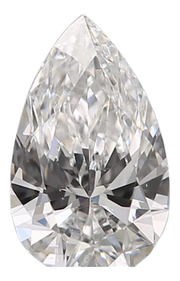0.35 Carat D VS2 Pear Natural Diamond