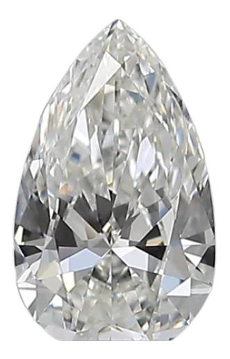 0.38 Carat H SI1 Pear Natural Diamond