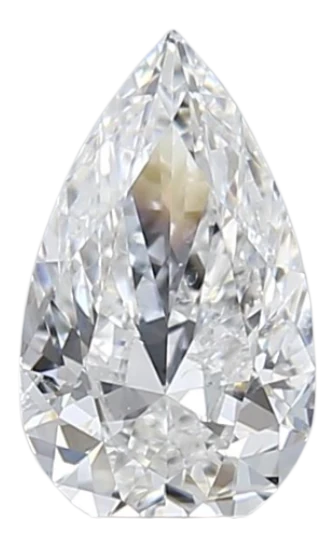 0.4 Carat F SI2 Pear Natural Diamond