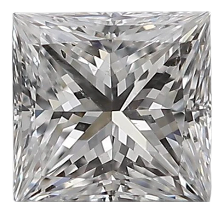0.32 Carat D SI1 Princess Natural Diamond