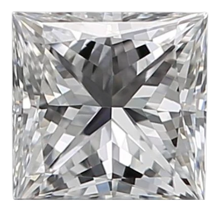 0.32 Carat F VVS1 Princess Natural Diamond