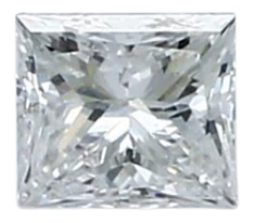 0.34 Carat D SI1 Princess Natural Diamond