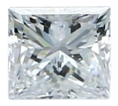0.35 Carat D SI1 Princess Natural Diamond