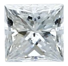 0.35 Carat D SI1 Princess Natural Diamond