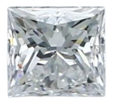0.35 Carat D SI1 Princess Natural Diamond