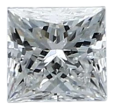 0.36 Carat D SI1 Princess Natural Diamond