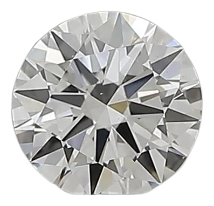 0.3 Carat F VS2 Round Natural Diamond