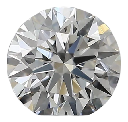 0.39 Carat H VS2 Round Natural Diamond
