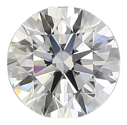 0.42 Carat H VVS1 Round Natural Diamond