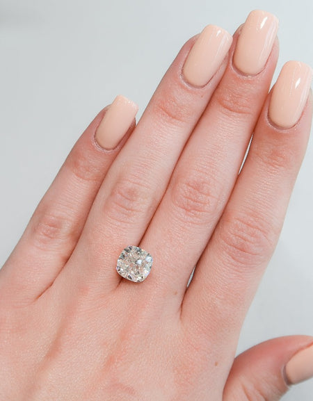 4Ct Cushion Keyzar Moissanite