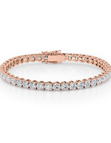 Round Tennis Bracelet 11.5tcw RG