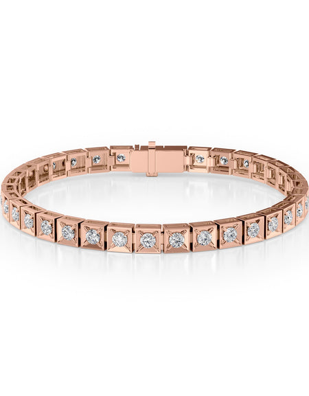 Chocolate Tennis Bracelet 3.0tcw RG