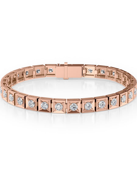 Chocolate Tennis Bracelet 4.5tcw RG