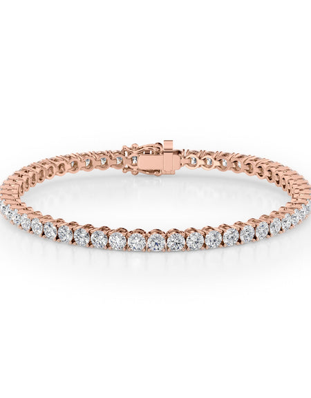 Round Tennis Bracelet 7.0tcw RG