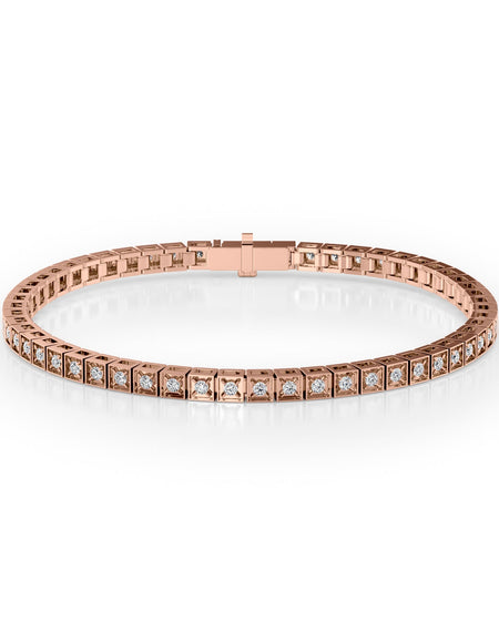 Chocolate Tennis Bracelet 1.0tcw RG