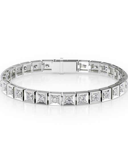 Chocolate Tennis Bracelet 4.5tcw WG