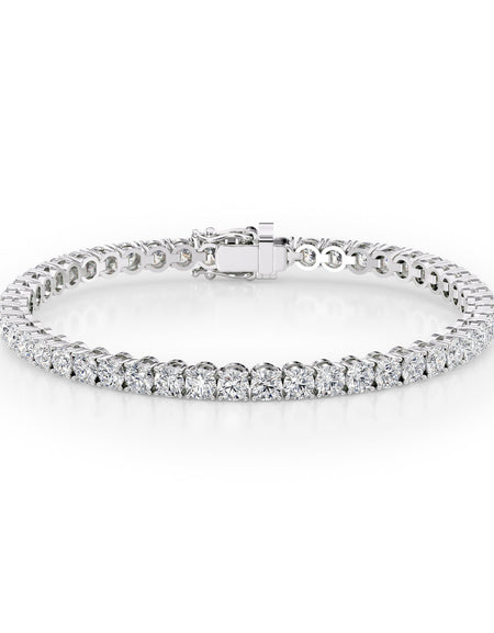 Round Tennis Bracelet 9.0tcw WG