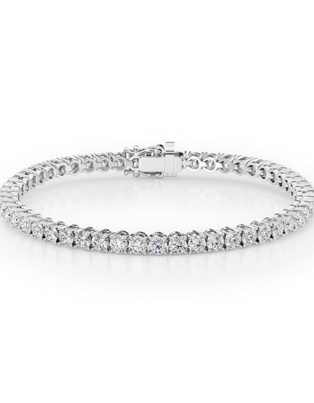 Round Tennis Bracelet 7.0tcw WG