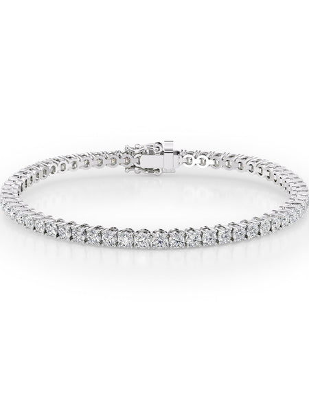 Round Tennis Bracelet 5.0tcw WG