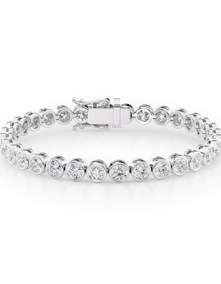 Bezel Tennis Bracelet 8.5tcw WG