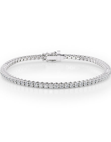 Round Tennis Bracelet 3.5tcw WG