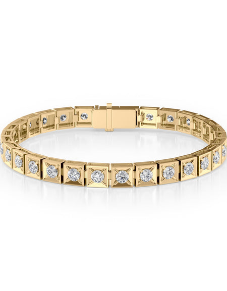 Chocolate Tennis Bracelet 4.5tcw YG