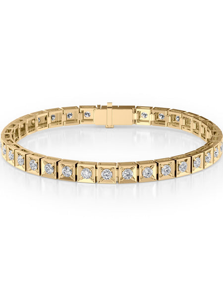 Chocolate Tennis Bracelet 3.0tcw YG