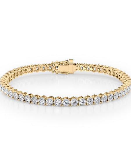 Round Tennis Bracelet 7.0tcw YG
