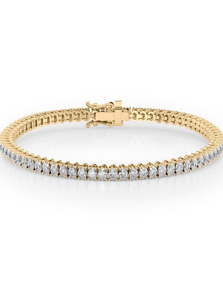 Oval Tennis Bracelet 6.5tcw YG