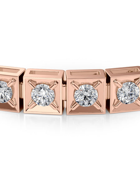 Chocolate Tennis Bracelet 3.0tcw RG