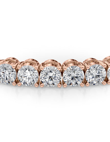 Round Tennis Bracelet 7.0tcw RG