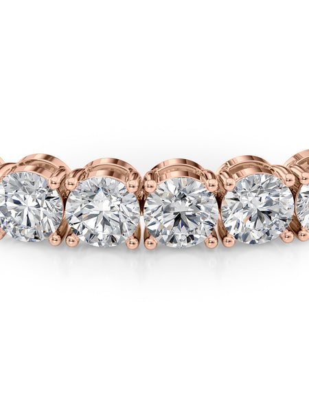 Round Tennis Bracelet 11.5tcw RG