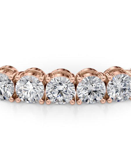 Round Tennis Bracelet 10.5tcw RG