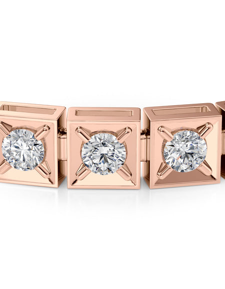 Chocolate Tennis Bracelet 4.5tcw RG