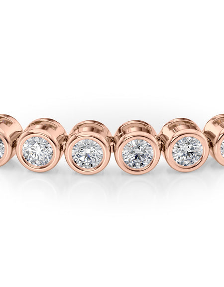 Bezel Tennis Bracelet 2.5tcw RG