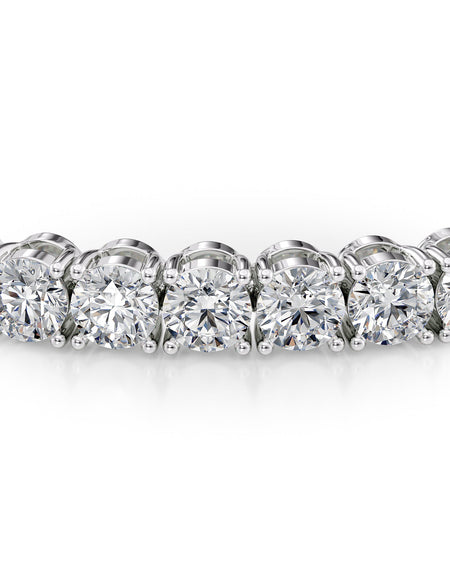 Round Tennis Bracelet 7.0tcw WG