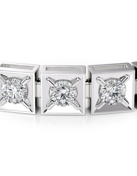 Chocolate Tennis Bracelet 4.5tcw WG