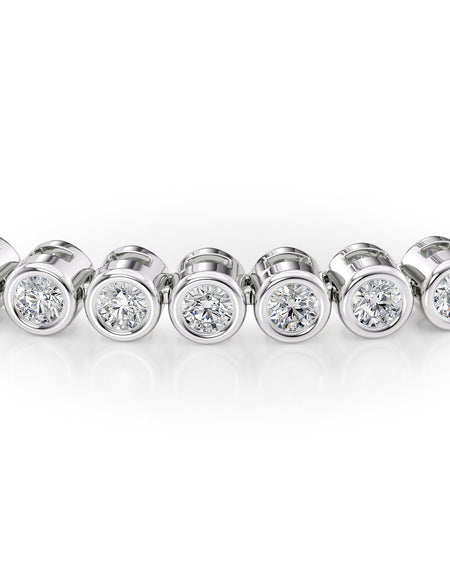 Bezel Tennis Bracelet 1.5tcw WG