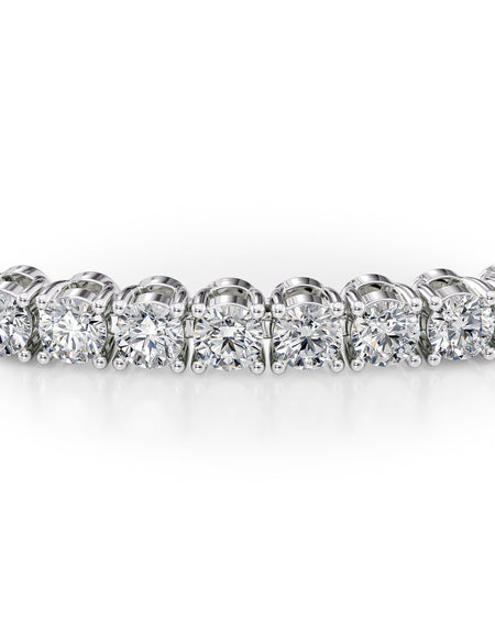 Round Tennis Bracelet 3.5tcw WG