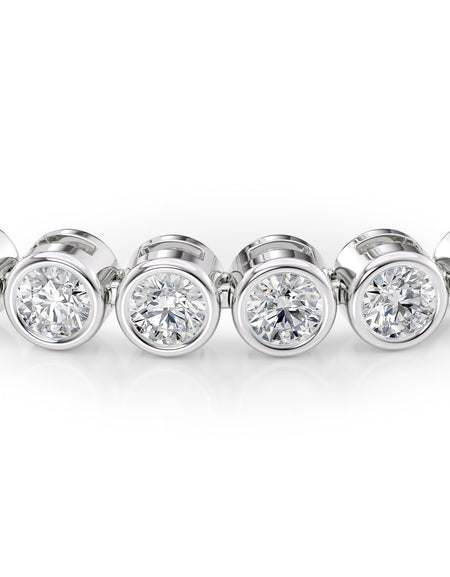 Bezel Tennis Bracelet 4.0tcw WG