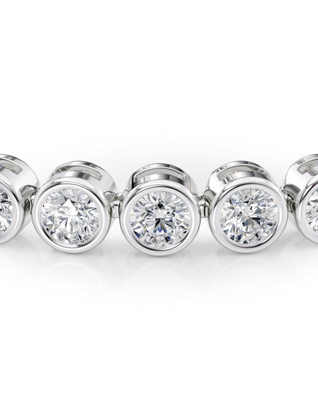 Bezel Tennis Bracelet 5.5tcw WG