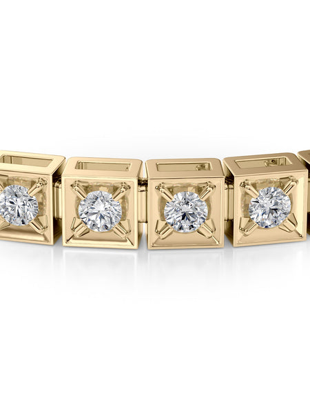 Chocolate Tennis Bracelet 2.0tcw YG