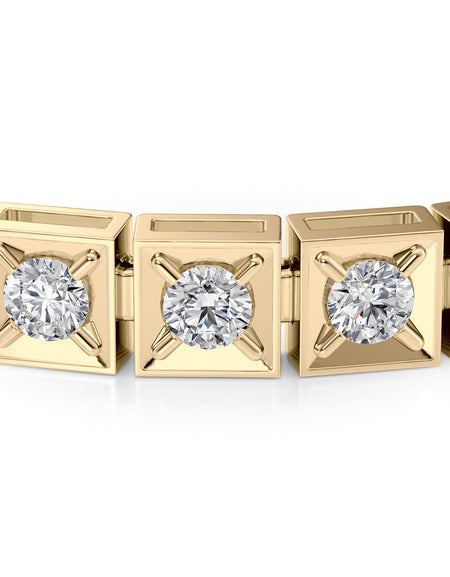 Chocolate Tennis Bracelet 4.5tcw YG