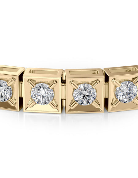 Chocolate Tennis Bracelet 3.0tcw YG