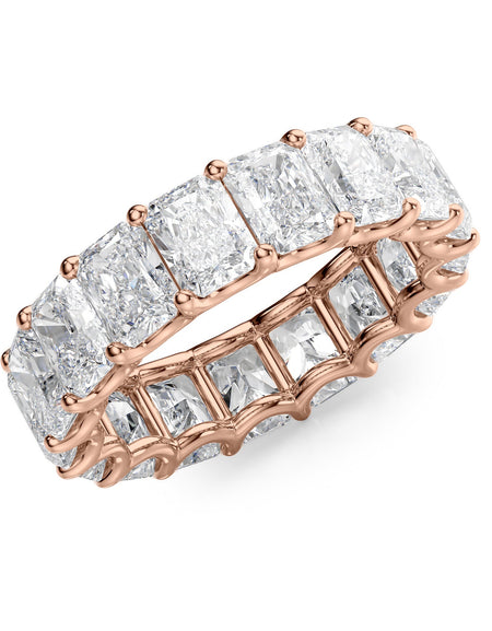 7ct Radiant U Prong Eternity RG