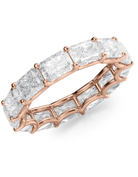 5ct East West Radiant U Prong Eternity RG